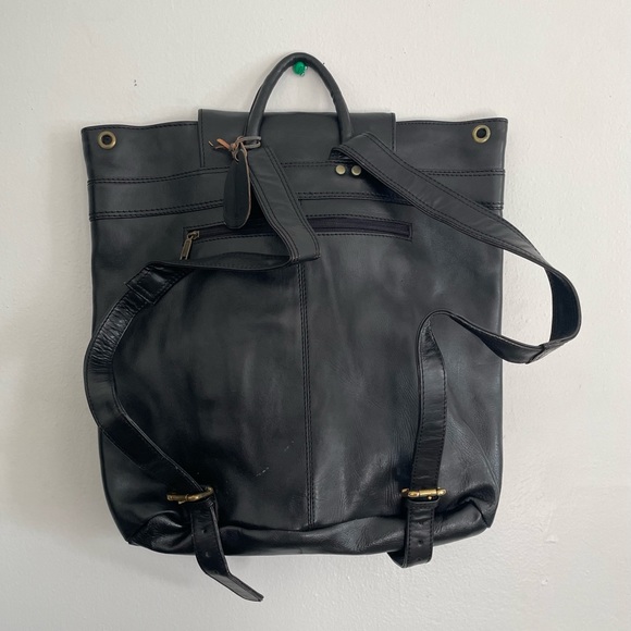 GENUINE COWHIDE LEATHER BACKPACK - Picture 2 of 12